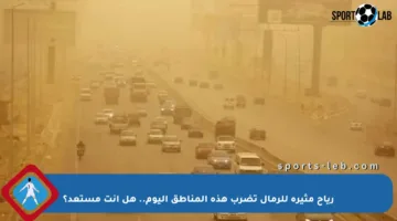 رياح مثيرة للرمال تضرب هذه المناطق اليوم.. هل أنت مستعد؟
